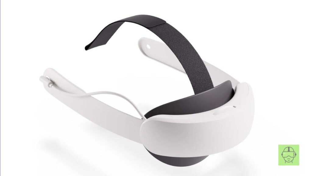 a white and black meta quest 3 vr strap - troubles-with-meta-quest-3-elite-strap-with-battery-vskel