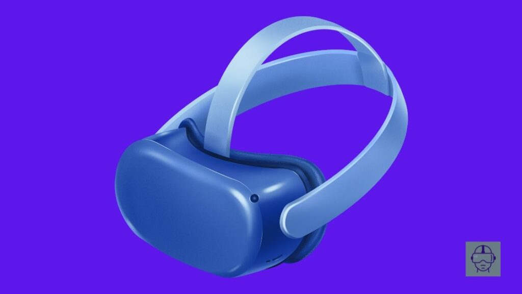 a blue vr headset with a blue background - what-are-vr-headsets-used-for-vskel