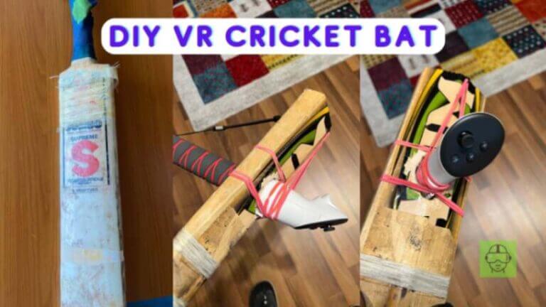 a bat with a rubber band and vr controller attached to it - diy-cricket-bat-for-vr-controller-vskel