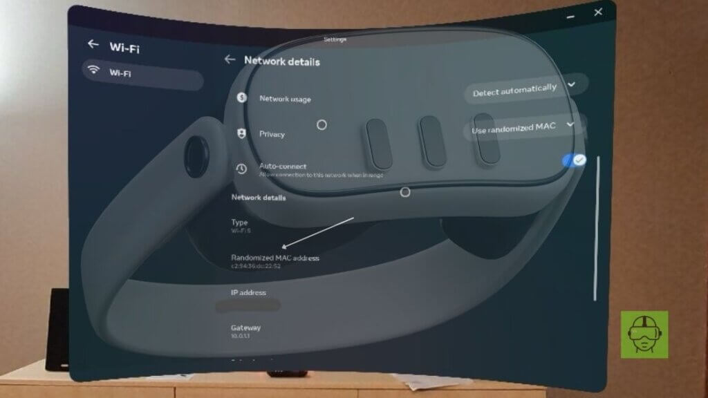 MAC Address on Meta Quest
