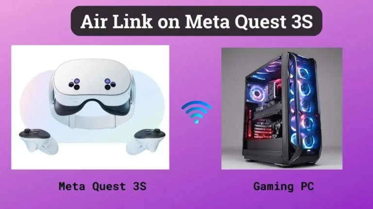 a computer case with a virtual reality headset and a game controller - how-to-set-up-air-link-on-meta-quest-3s-vskel